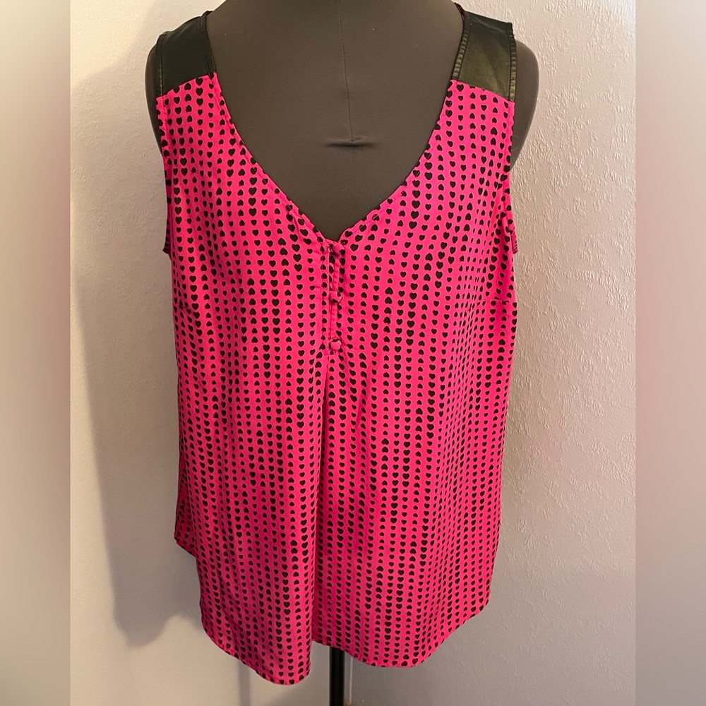Torrid Pink Hearts Blouse